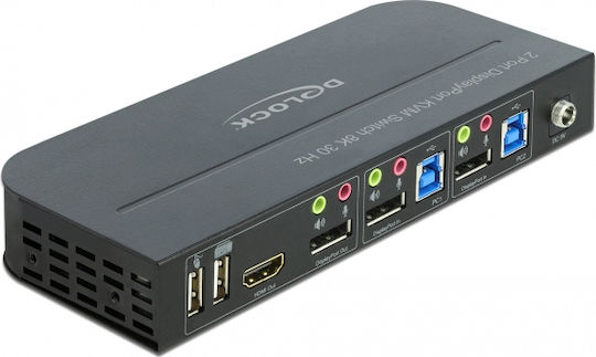 DeLock DisplayPort 1.2 KVM Switch 8K 30 Hz with USB 3.2 Gen 1 - Image 2