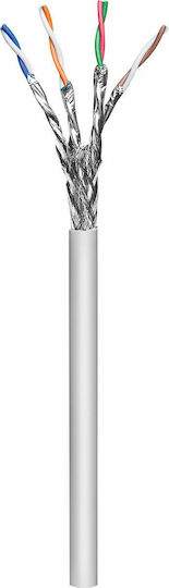 Goobay S/FTP Cat.6 Καλώδιο Δικτύου Ethernet 50m Γκρι 1τμχ 96093