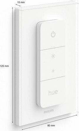 Philips Επιτοίχιος Διακόπτης Dimmer με Πλαίσιο Universal Μπουτόν σε Λευκό Χρώμα 929002398602 - Image 4
