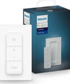 Philips Επιτοίχιος Διακόπτης Dimmer με Πλαίσιο Universal Μπουτόν σε Λευκό Χρώμα 929002398602