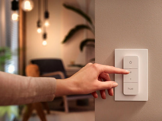 Philips Επιτοίχιος Διακόπτης Dimmer με Πλαίσιο Universal Μπουτόν σε Λευκό Χρώμα 929002398602 - Image 5