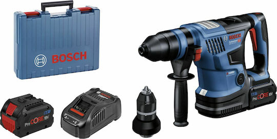 Bosch GBH 18V-34 CF Κρουστικό Σκαπτικό Πιστολέτο Μπαταρίας Brushless 18V Solo με Υποδοχή SDS Plus 0611914002 - Image 3