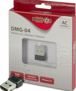 Alternative view of Inter-Tech DMG-04 Ασύρματος USB Αντάπτορας Δικτύου 650Mbps