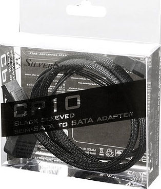 Silverstone 4-Pin Floppy / 7-Pin SATA III - 7-Pin SATA III Cable 0.5m Μαύρο (SST-CP10) - Image 3