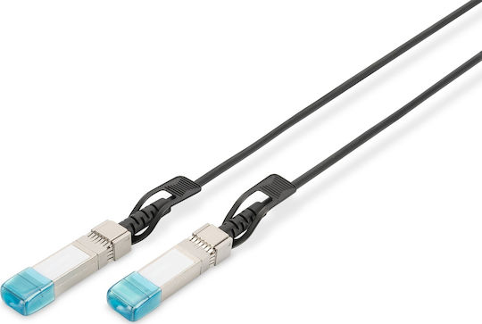 Digitus Καλώδιο Οπτικής Ίνας SFP+ 0.5m Μαύρο 1τμχ DN-81220