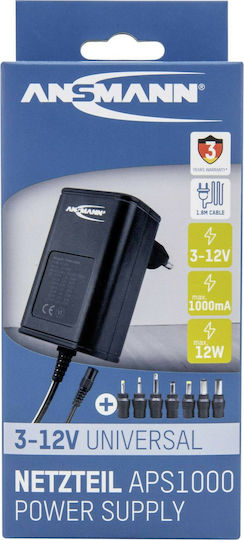 Ansmann APS 1000 Universal Τροφοδοτικό 12W με σετ βυσμάτων - Image 7