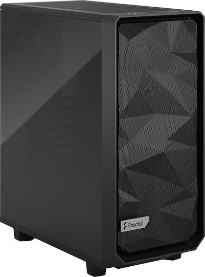 Fractal Design Meshify 2 Compact Dark Tempered Glass Gaming Midi Tower Κουτί Υπολογιστή με Πλαϊνό Παράθυρο Μαύρο - Image 2