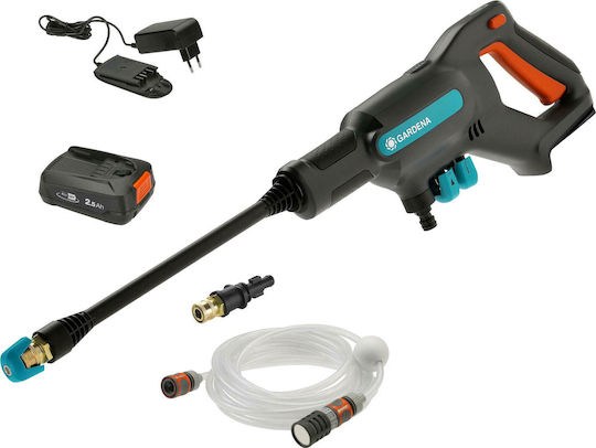 Gardena ΑquaClean RtU Πλυστικό Μπαταρίας 18V 1x2Ah με Πίεση 24bar