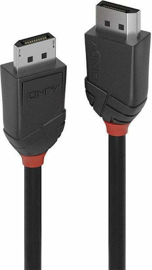 Lindy Cable DisplayPort male - DisplayPort male 2m Μαύρο (36492)
