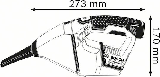 Bosch GAS 12V Professional 06019E3003 Επαναφορτιζόμενο Σκουπάκι Χειρός 12V Χωρίς Φορτιστή και Μπαταρία Μπλε - Image 5