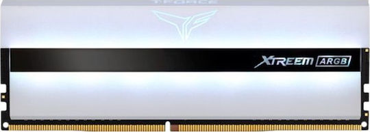 TeamGroup T-Force Xtreem ARGB White DDR4 16GB RAM με 2x8GB Modules και Ταχύτητα 3200 για Desktop TF13D416G3200HC16CDC01 - Image 2