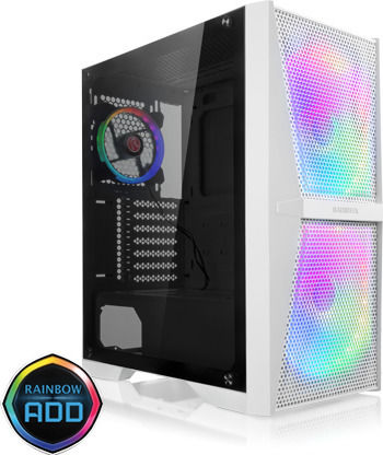 Raijintek Silenos MS Pro Gaming Midi Tower Κουτί Υπολογιστή με Πλαϊνό Παράθυρο Λευκό - Image 2