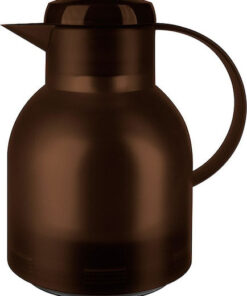 Emsa Jug Quick Press Translucent Κανάτα Θερμός Πλαστικό 1lt Καφέ με Λαβή 509820