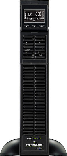 Tecnoware EVO DSP Plus 2400 Rack Tower UPS On-Line 2400VA 2160W με 8 IEC Πρίζες - Image 2