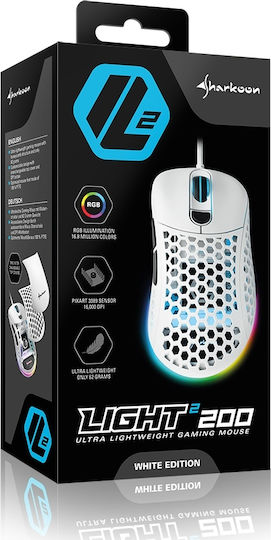 Sharkoon Light² 200 RGB Gaming Ποντίκι 16000 DPI Λευκό - Image 3
