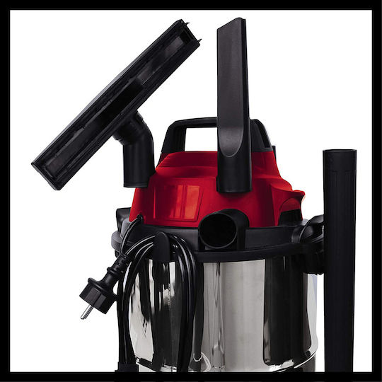 Einhell Tcvc 1815 S Σκούπα Υγρών / Στερεών 1250W με Ανοξείδωτο Κάδο 15lt - Image 4