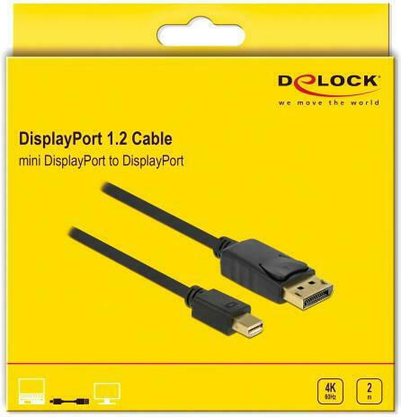 DeLock DisplayPort Cable DisplayPort male - mini DisplayPort male 1.8m (82438) - Image 2