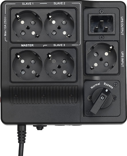 Powerwalker MBS/PDU Tower 1-3kVA UPS Off-Line με 4 Πρίζες - Image 2