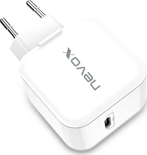 Nevox Φορτιστής Χωρίς Καλώδιο με Θύρα USB-C 20W Power Delivery Λευκός (1880) - Image 3