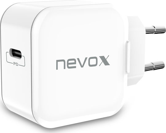 Nevox Φορτιστής Χωρίς Καλώδιο με Θύρα USB-C 20W Power Delivery Λευκός (1880) - Image 2