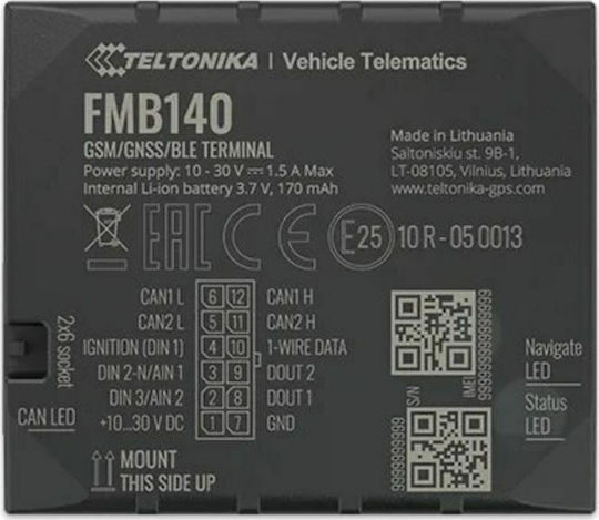 Teltonika GPS Tracker FMB140 GNSS / GSM για Φορτηγά / Αυτοκίνητα - Image 7