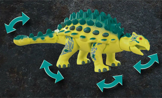 Playmobil Dino Rise Αγκυλόσαυρος με Μαχητή εναντίον Ρομπότ για 5-10 ετών 70626 - Image 5