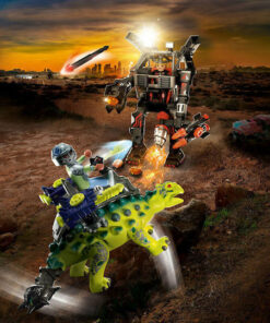 Alternative view of Playmobil Dino Rise Αγκυλόσαυρος με Μαχητή εναντίον Ρομπότ για 5-10 ετών 70626