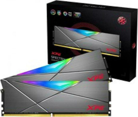 Adata XPG Spectrix D50 DDR4 16GB RAM με 2x8GB Modules και Ταχύτητα 3200 για Desktop AX4U32008G16A-DT50 - Image 2