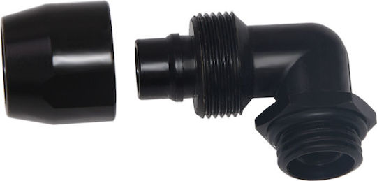 Alphacool HF Compression Fitting TPV Metall 90° Fittings Μαύρο 17455 - Image 2