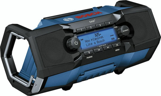 Bosch GPB 18V-2 SC Επιτραπέζιο Ραδιόφωνο Επαναφορτιζόμενο DAB+ με Bluetooth και USB Μπλε - Image 3