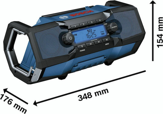 Bosch GPB 18V-2 C Επιτραπέζιο Ραδιόφωνο Επαναφορτιζόμενο με Bluetooth και USB Μπλε - Image 2