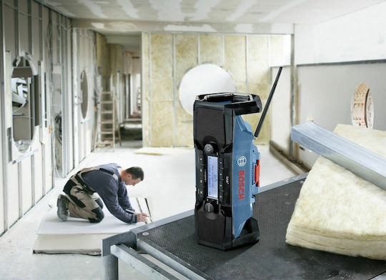 Bosch GPB 18V-2 SC Επιτραπέζιο Ραδιόφωνο Επαναφορτιζόμενο DAB+ με Bluetooth και USB Μπλε - Image 5