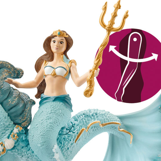 Schleich-S Παιχνίδι Μινιατούρα Mermaid Eyela On Underwater Horse για 5-12 Ετών 70594 - Image 2