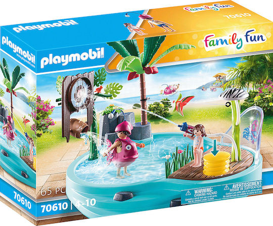 Playmobil Family Fun Small Pool with Water Sprayer για 4-10 ετών 70610