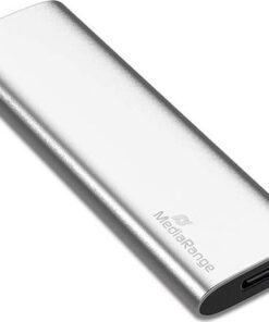 MediaRange USB 3.2 / USB-C Εξωτερικός SSD 120GB M.2 Ασημί