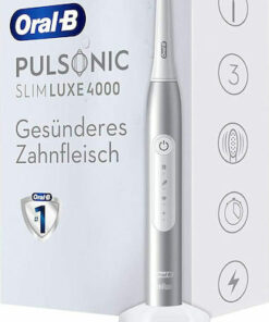 Alternative view of Oral-B Pulsonic Slim Luxe 4000 Ηλεκτρική Οδοντόβουρτσα με Χρονομετρητή και Αισθητήρα Πίεσης Ασημί