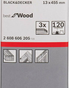Bosch X440 Tαινία Λείανσης K120 13x457mm Σετ 3τμχ 2608606205