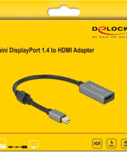 Alternative view of DeLock mini DisplayPort male - HDMI female (66570)