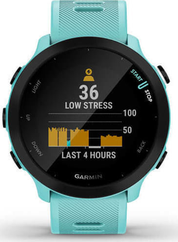 Garmin Forerunner 55 42mm Αδιάβροχο Smartwatch με Παλμογράφο (Aqua) - Image 6