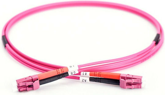Digitus Καλώδιο Οπτικής Ίνας LC-LC 5m Ροζ 1τμχ DK-2533-05-4 - Image 4