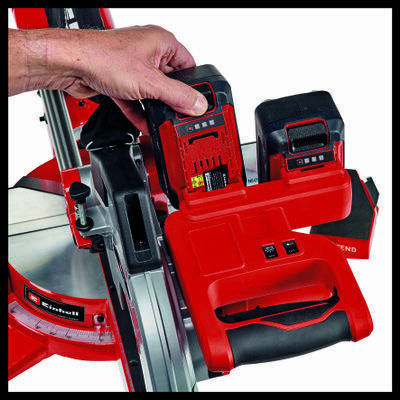 Einhell TE-SM 36/210 Li - Solo Φαλτσοπρίονο Μπαταρίας Συρόμενο με Δίσκο Κοπής Διαμέτρου 210mm, Οδηγό Laser & Ταχύτητα Κοπής 3800rpm (χωρίς Μπαταρία και Φορτιστή) - Image 4