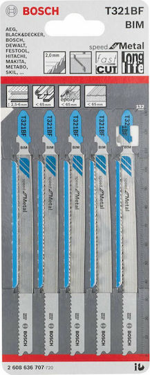 Bosch T321BF Λάμες Speed for Metal για Μέταλλο 132mm 5τμχ - Image 2