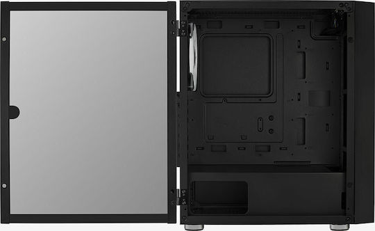 Aerocool Graphite ARGB Gaming Midi Tower Κουτί Υπολογιστή με Πλαϊνό Παράθυρο Μαύρο - Image 3