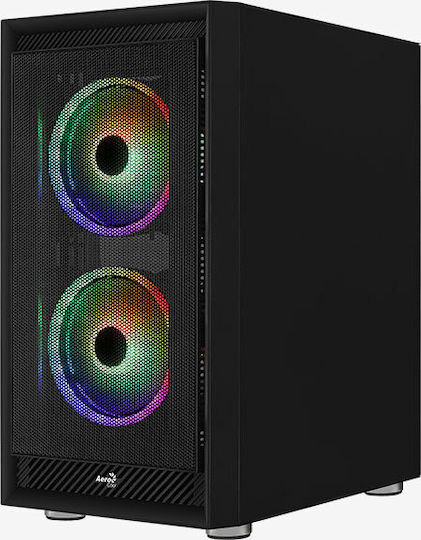 Aerocool Graphite ARGB Gaming Midi Tower Κουτί Υπολογιστή με Πλαϊνό Παράθυρο Μαύρο - Image 8