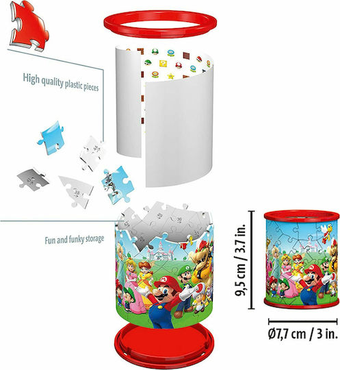 Puzzle Μολυβοθήκη Nintendo Super Mario 3D 54 Κομμάτια 11255 - Image 3