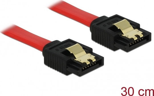 DeLock 7-Pin SATA III - 7-Pin SATA III Cable 30cm Κόκκινο (82676) - Image 2