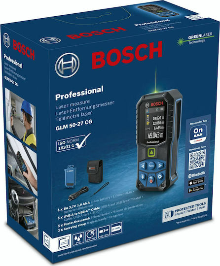 Bosch Μέτρο Laser GLM 50-27 CG Bluetooth με Εύρος Μέτρησης 0.05m-50m - Image 4
