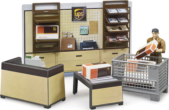 Bruder Παιχνίδι Μινιατούρα Κατάστημα UPS με Υπάλληλο 21.6εκ. 62250 - Image 3