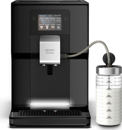Krups Intuition Preference Αυτόματη Μηχανή Espresso 1450W Πίεσης 15bar για Cappuccino με Μύλο Άλεσης Μαύρη - Image 5