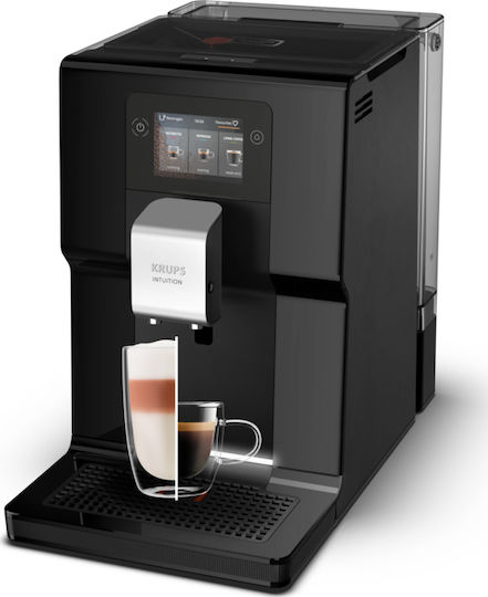 Krups Intuition Preference Αυτόματη Μηχανή Espresso 1450W Πίεσης 15bar για Cappuccino με Μύλο Άλεσης Μαύρη - Image 10